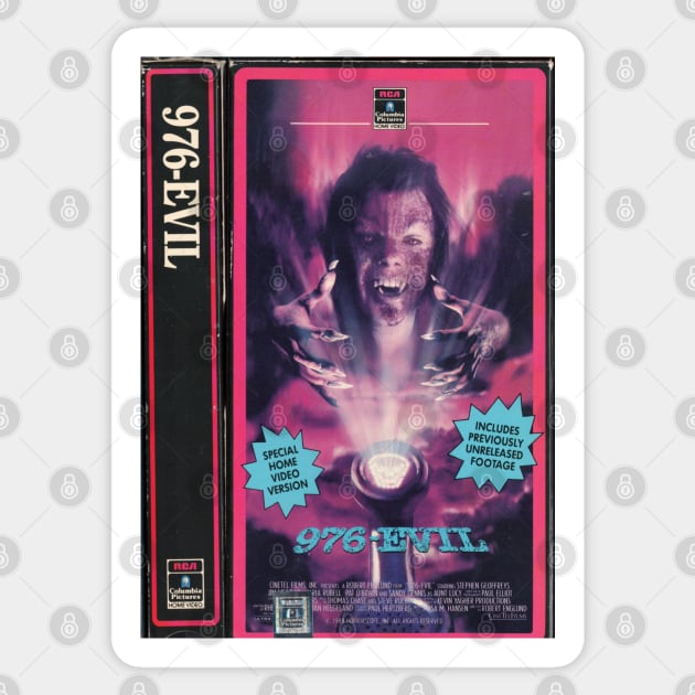 976-EVIL VHS Sticker by An Era Gone